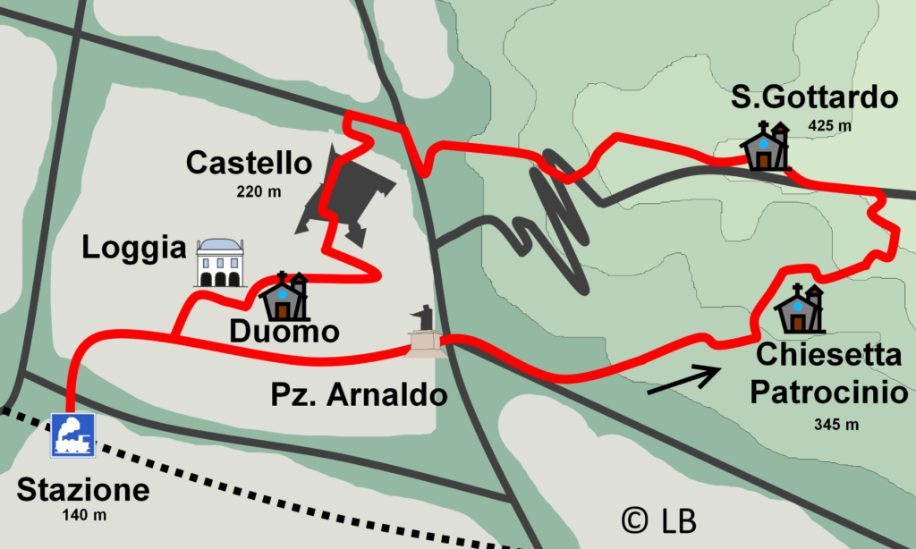 Il Castello, s.Gottardo e la Maddalena: una passeggiata sui colli di Brescia  – Luca Bonomelli