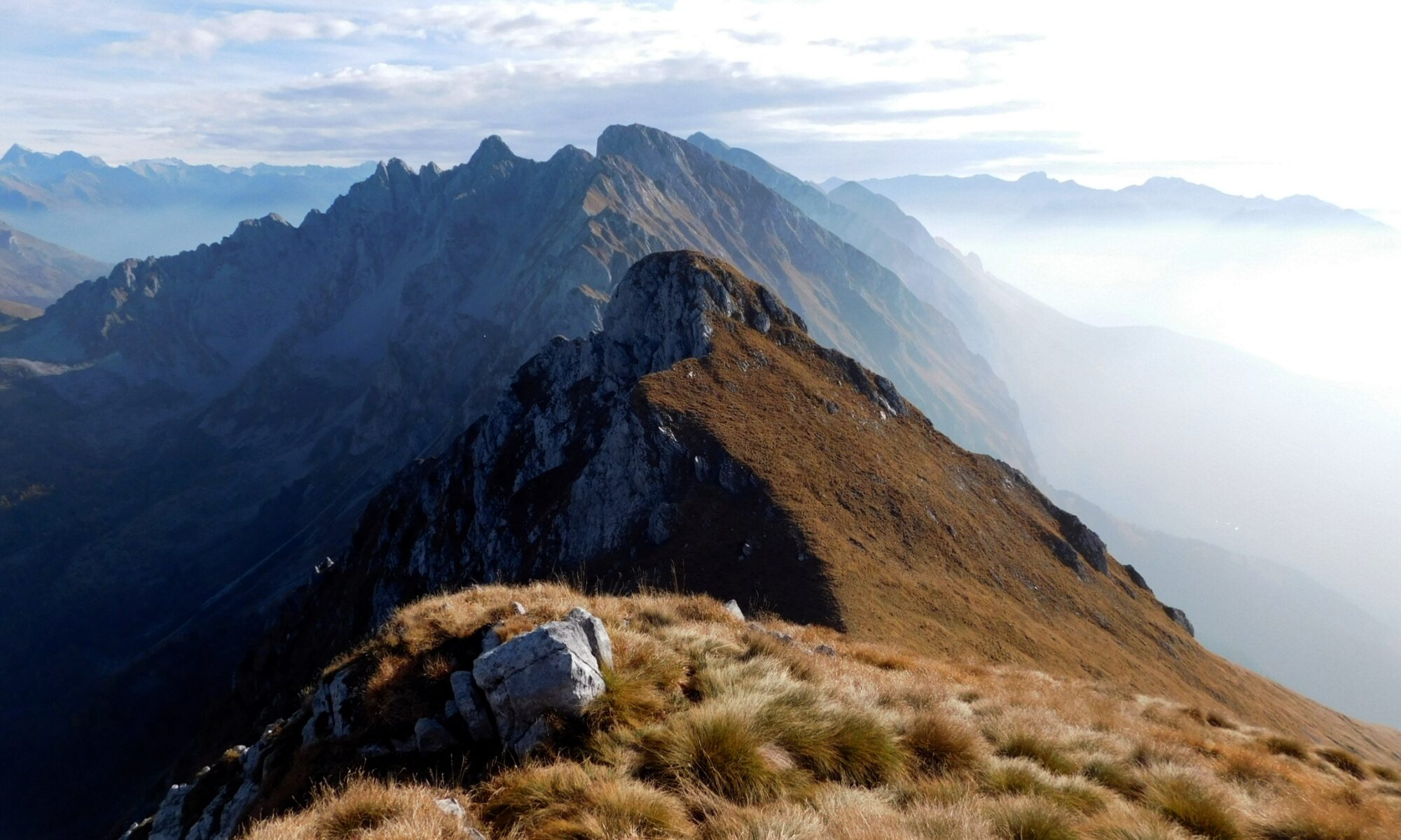 Sul sentiero n.6, l'alta via delle orobie orientali